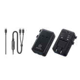 Anker Nano Travel Adapter (5-in-1, 20W, 1-Pack) and Anker 140W 2-in-1 USB-C to USB-C Cable