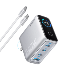 Anker Charger (140W, 4-Port, PD 3.1) with USB-C Cable