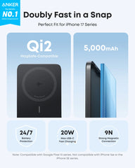 Anker Nano Power Bank (5K, MagGo, Slim) | Customizable