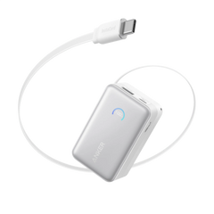 Refurbished Anker Nano Power Bank (10K, 45W, Built-In Retractable USB-C Cable)