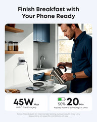 Anker Nano Charger (45W) with USB-C to USB-C Cable 2-Pack