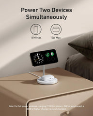 Refurbished Anker MagGo Wireless Charger (2-in-1, Stand)