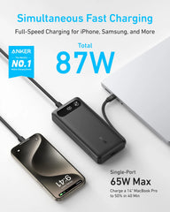 Anker Power Bank (20K, 87W, Built-In USB-C Cable) and Anker MagGo Pok (10K, Slim)