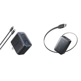 Anker Nano Charger (70W, 3 Ports) and Anker Nano Power Bank (10K, 45W, Built-In Retractable USB-C Cable)