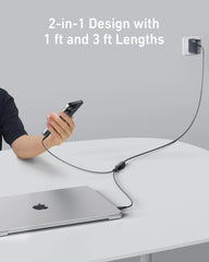 Anker 140W 2-in-1 USB-C to USB-C Cable 2 Pack