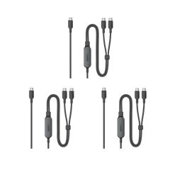 Anker 140W 2-in-1 USB-C to USB-C Cable, 3-pack