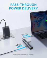 Refurbished Anker 543 USB-C Hub (6-in-1, Slim)
