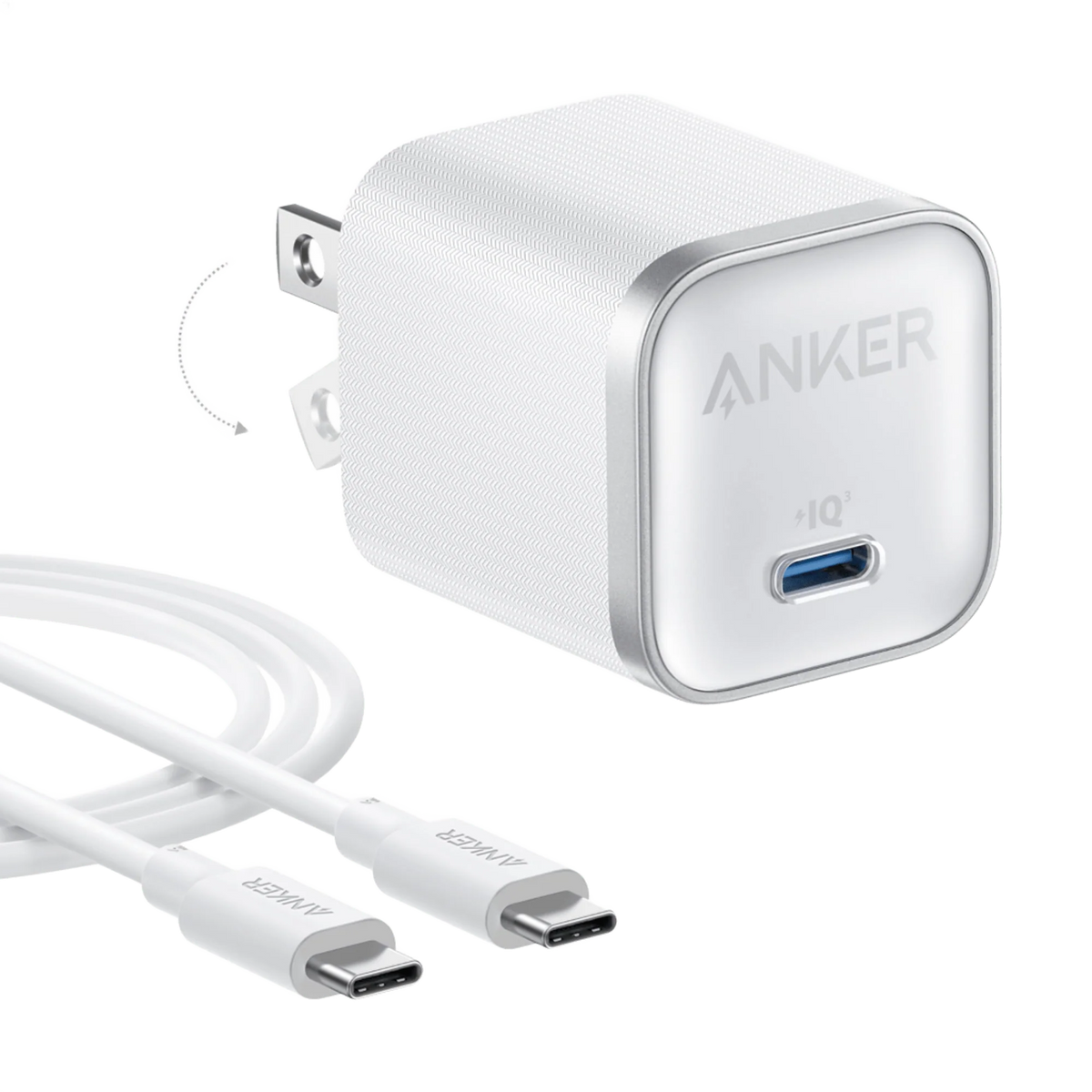 Anker Nano Charger (45W) with USB-C to USB-C Cable WM
