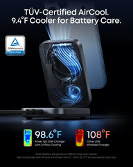 Anker Prime Wireless Charging Station (3-in-1, MagGo, AirCool, Foldable) WM