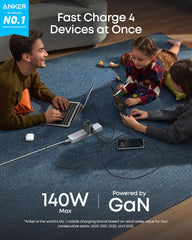 Anker Charger (140W, 4-Port, PD 3.1) with USB-C Cable WM